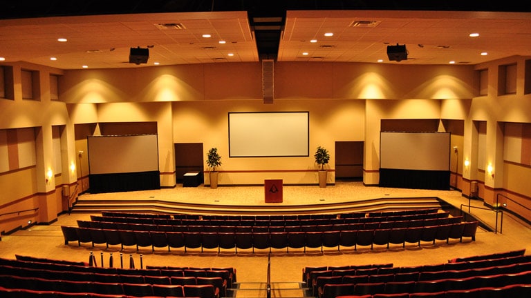 Prasco Auditorium with Meyer Sound MINA