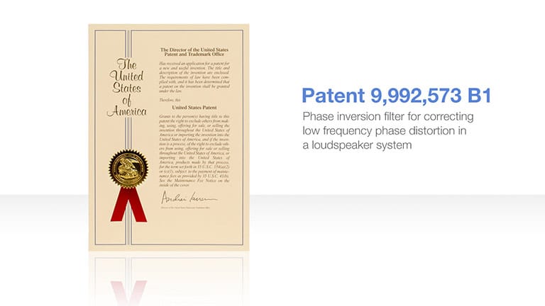 First Patent on Breakthrough Technology in Bluehorn System Studio Monitor